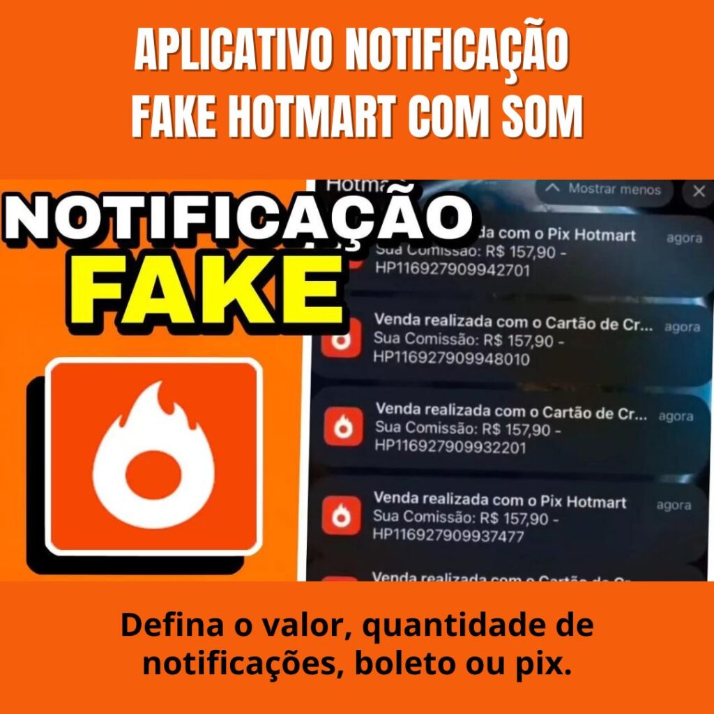 Aplicativo Notificaçao Fake Hotmart Com Som